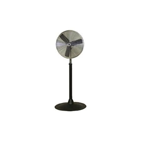 Tpi TPI 20" Pedestal Fan, 2 Speed, 3000 CFM, 288W, 1/4 HP, Single Phase, Gray ACU20P